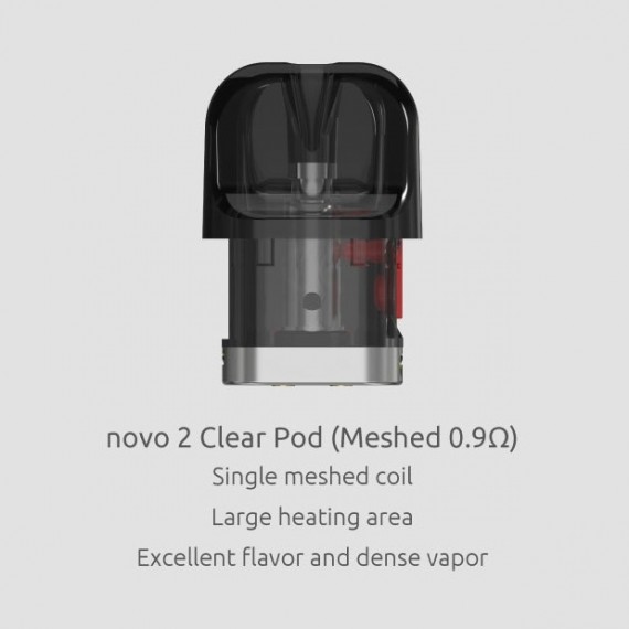 Smok Novo 2 Clear Mesh Replacement Pod / Cartridge
0.9 Ohm