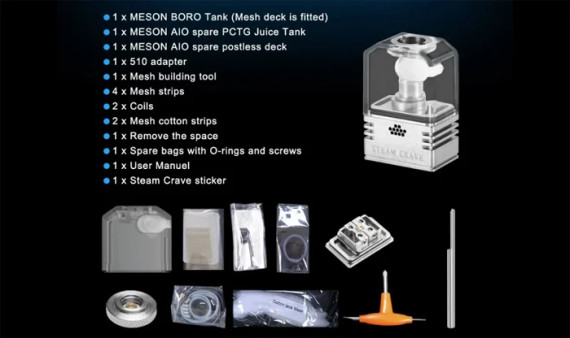 Steam Crave Messon AIO Boro Mod Kit - Complete