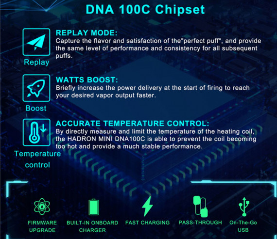 Steam Crave Hadron Mini DNA 100C combo